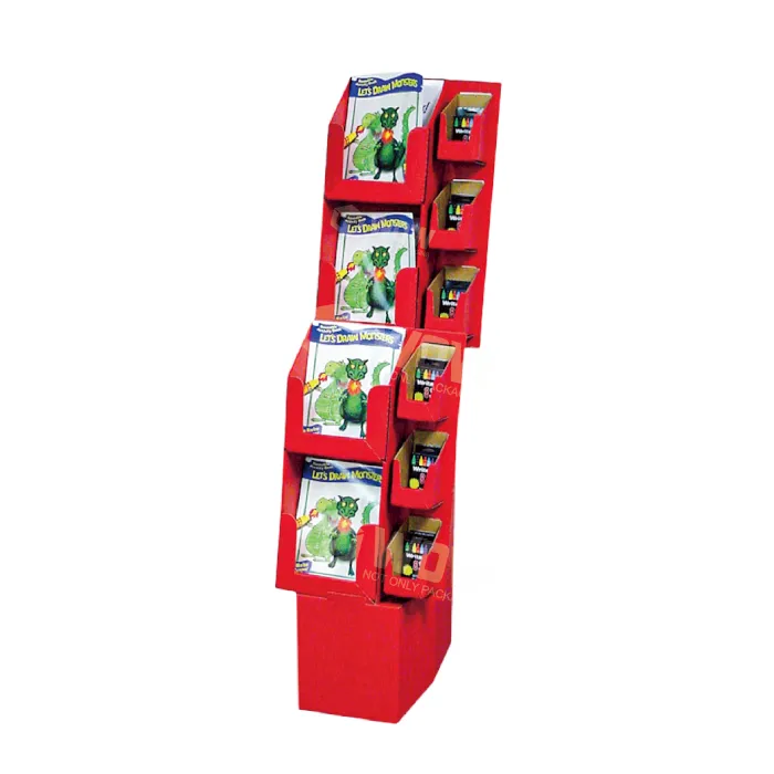 Custom Corrugated Cardboard Book Display Rack